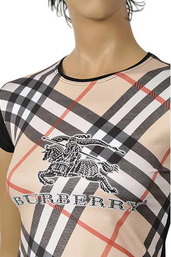 Womens Designer Clothes | BURBERRY Ladies Short Sleeve Top #64