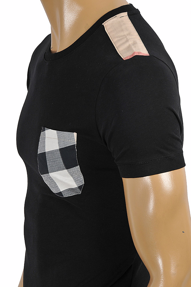 Mens Designer Clothes | BURBERRY Men's Cotton T-Shirt In Black #241