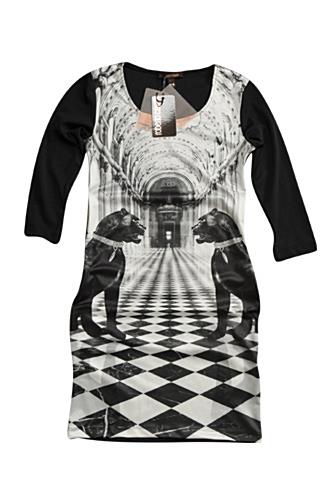 Womens Designer Clothes | ROBERTO CAVALLI Fitted Stretch Dress #340