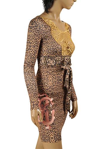 Womens Designer Clothes | ROBERTO CAVALLI Fitted Stretch Dress #357