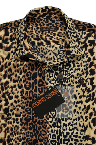 Womens Designer Clothes | ROBERTO CAVALLI Leopard Print Ladiesâ?? Dress Shirt #283