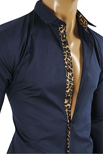 Mens Designer Clothes | ROBERTO CAVALLI Slim Fit Men's Dress Shirt #365