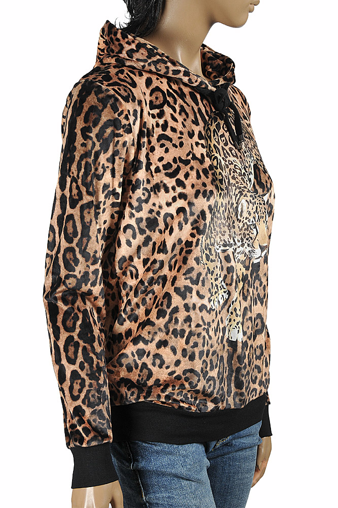 Womens Designer Clothes | DOLCE & GABBANA womenâ??s leopard hoodie 251