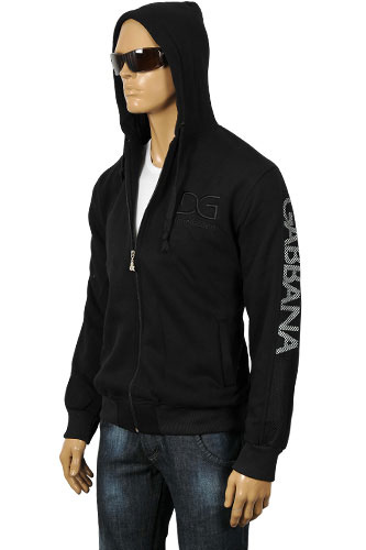 Mens Designer Clothes | DOLCE & GABBANA Men's Cotton Hooded Jacket #349