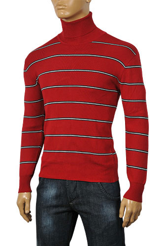 Mens Designer Clothes | DOLCE & GABBANA Men's Turtle Neck Fitted Sweater #198