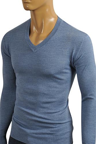 Mens Designer Clothes | DOLCE & GABBANA Men's V-Neck Knit Fitted Sweater #230