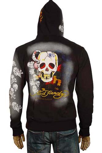 Mens Designer Clothes | ED HARDY By Christian Audigier Hooded Jacket #9