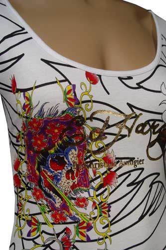 Womens Designer Clothes | Ed Hardy by Christian Audigier Lady's Short Sleeve Dress #12