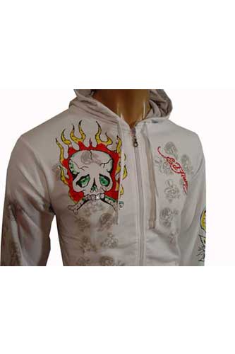 Mens Designer Clothes | ED HARDY Cotton Hoodie #10