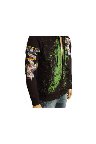 Mens Designer Clothes | ED HARDY Cotton Hoodie, 2012 Winter Collection #4