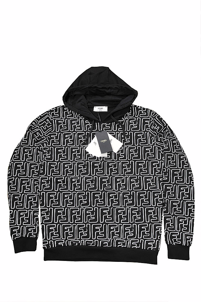 Mens Designer Clothes | FENDI FF men's cotton hoodie 59