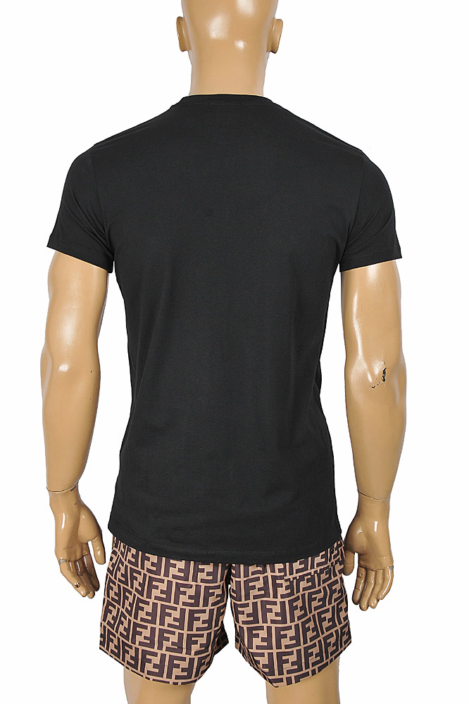 Mens Designer Clothes | FENDI men's cotton t-shirt with front print 45