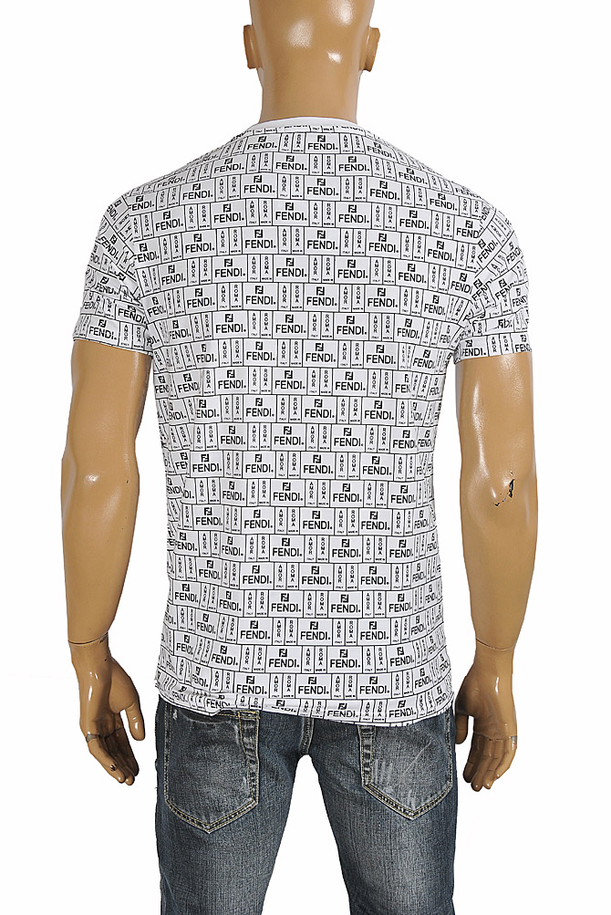 Mens Designer Clothes | FENDI men's cotton t-shirt with print 47