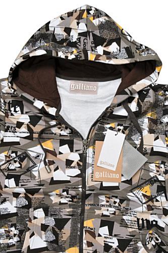 Mens Designer Clothes | JOHN GALLIANO Men's Hooded Warm Jacket #4