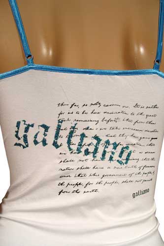 Womens Designer Clothes | JOHN GALLIANO Strap Camisole #12