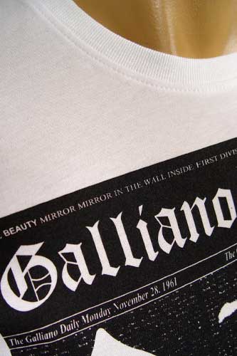 Mens Designer Clothes | JOHN GALLIANO Multi Print Short Sleeve Tee #15