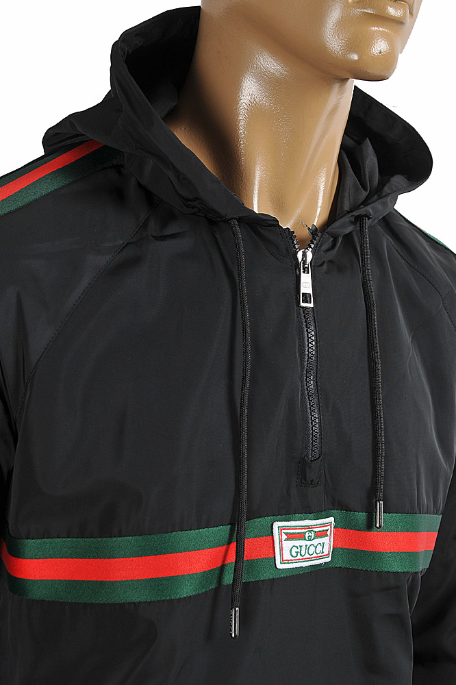 gucci striped hoodie