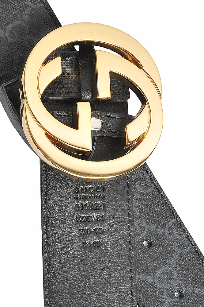 Mens Designer Clothes | GUCCI GG menâ??s leather belt 66