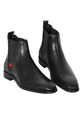 Designer Clothes Shoes | GUCCI High Leather Boots For Men #242