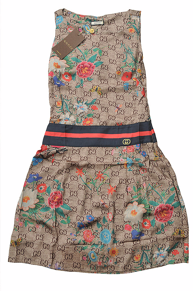 Womens Designer Clothes | GUCCI Heritage GG lame short dress 419