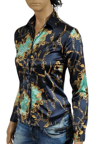 Womens Designer Clothes | GUCCI Ladiesâ?? Button Up Dress Shirt #298