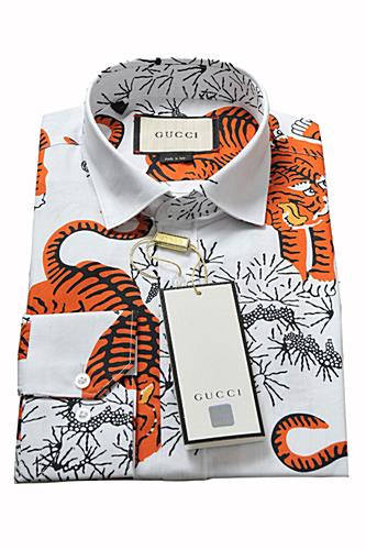 Mens Designer Clothes | GUCCI Men's Tiger Dress Shirt #370