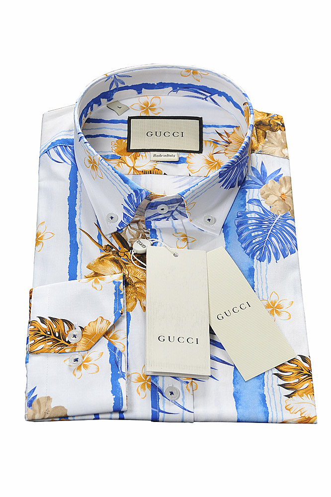 Mens Designer Clothes | GUCCI men's Hawaiian shirt 415