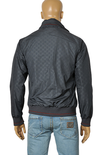 Mens Designer Clothes | GUCCI Men's Zip Up Jacket With Removable Hoodie #119