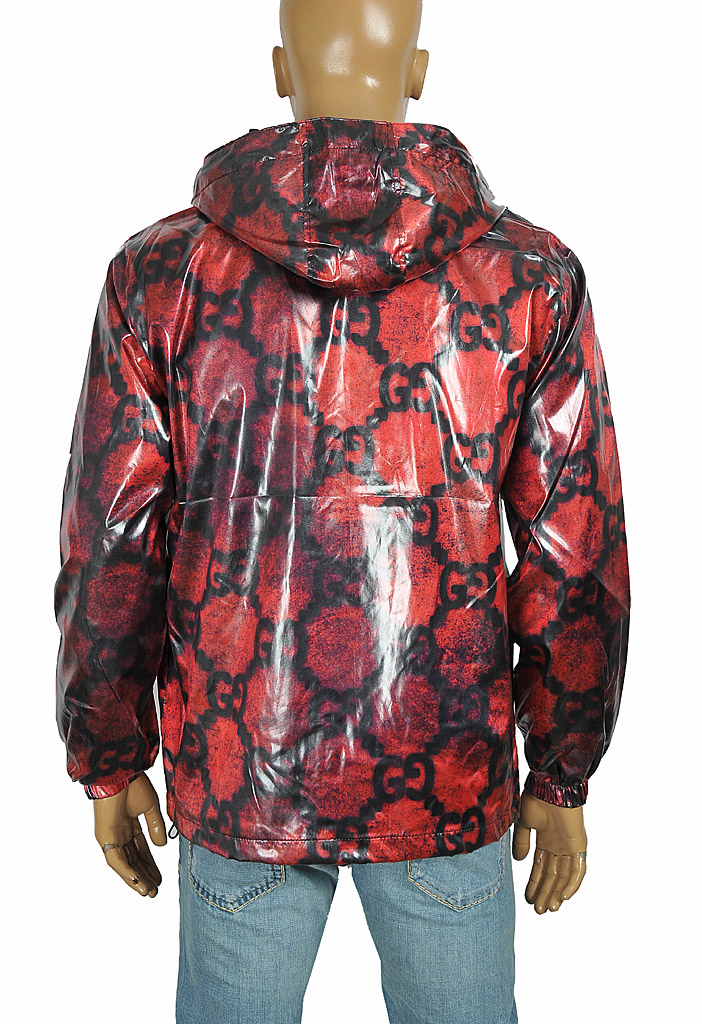 Mens Designer Clothes | GUCCI men's GG raincoat jacket 173