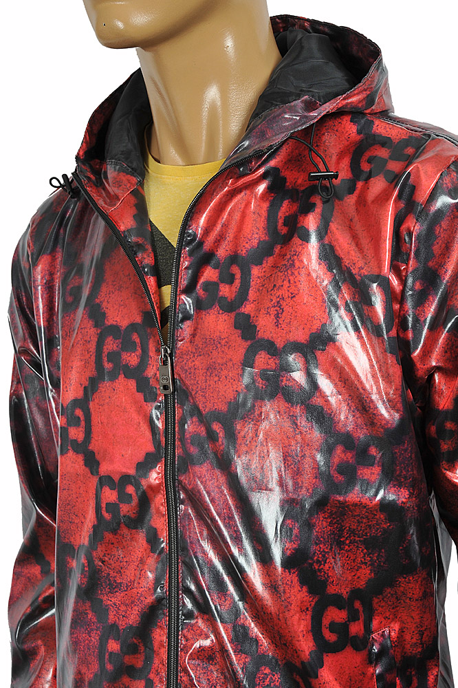 Mens Designer Clothes | GUCCI men's GG raincoat jacket 173