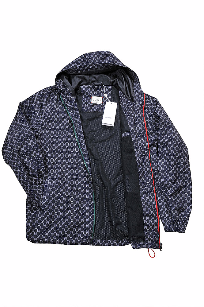 Mens Designer Clothes | Gucci GG men's windbreaker hooded jacket 174