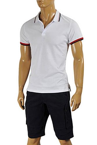 Mens Designer Clothes | GUCCI Menâ??s Cotton Polo Shirt In Gray #323