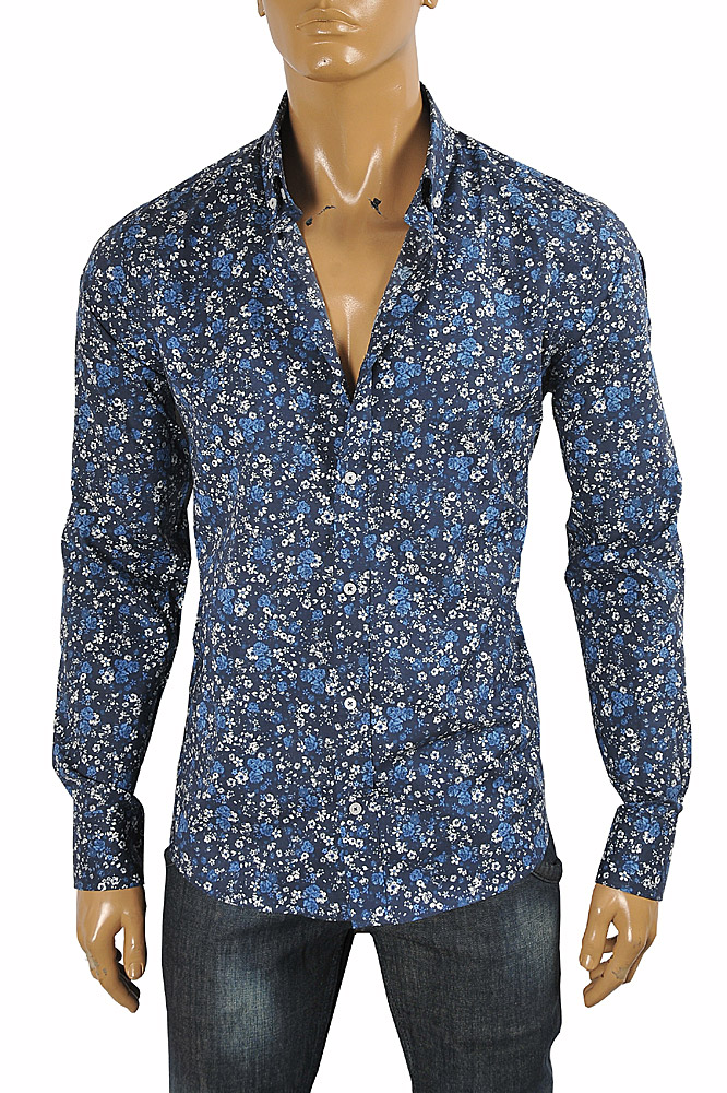 Mens Designer Clothes | GUCCI Menâ??s Liberty floral shirt 413