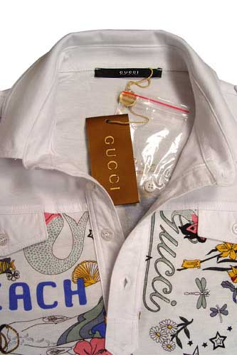 gucci multi print shirt