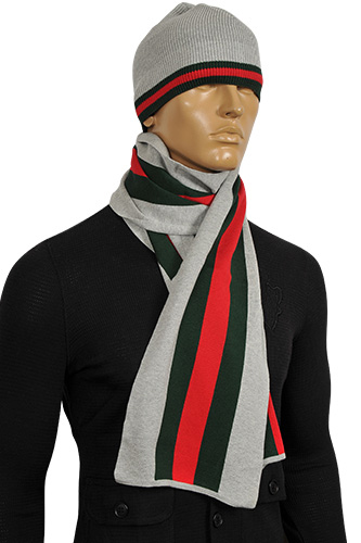 Mens Designer Clothes | GUCCI Men's Hat/Scarf Set #78