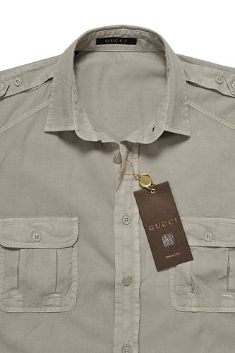 Mens Designer Clothes | GUCCI Menâ??s Button Up Casual Shirt #291