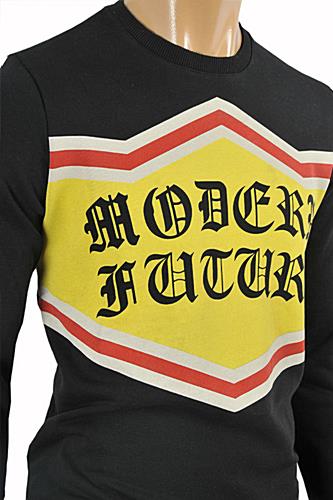 Mens Designer Clothes | GUCCI men's cotton sweatshirt with front and back print #357