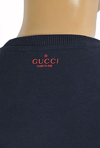 Mens Designer Clothes | GUCCI men's cotton sweatshirt with front tiger print #360