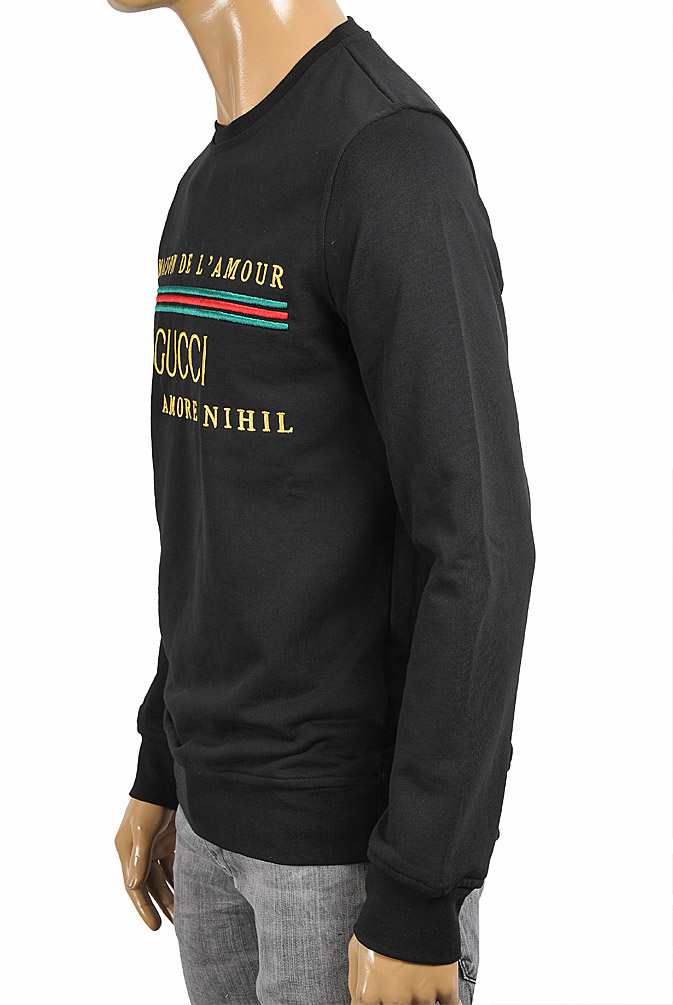 Mens Designer Clothes | GUCCI Menâ??s cotton sweatshirt with logo 108