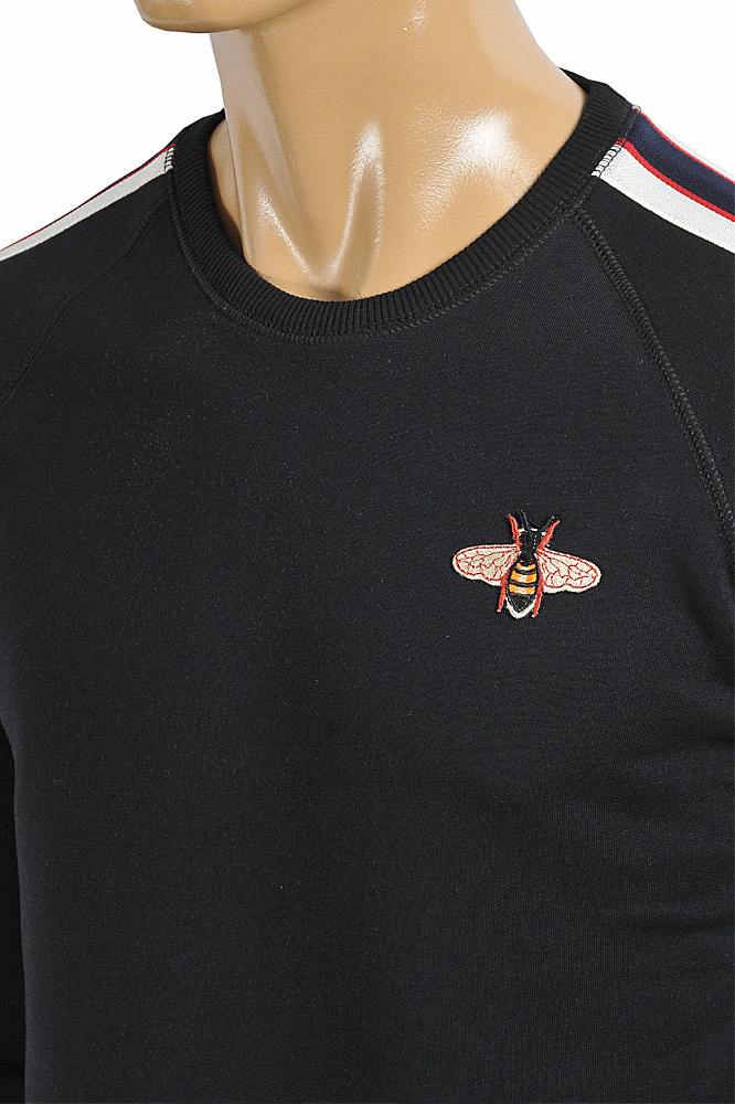 Mens Designer Clothes | GUCCI menâ??s cotton sweatshirt with bee appliquÃ© 109