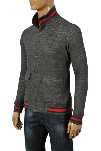 Mens Designer Clothes | GUCCI Men's Button Up Sweater #67