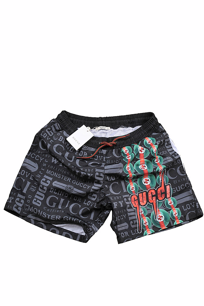 Mens Designer Clothes | GUCCI logo print swim shorts for men 101