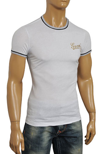 Mens Designer Clothes | GUCCI Men's Fitted Short Sleeve Tee #129