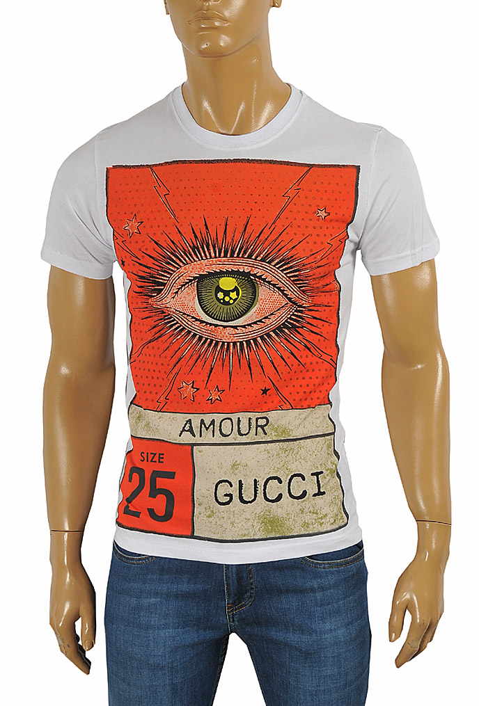 Mens Designer Clothes | GUCCI cotton T-shirt with print #234