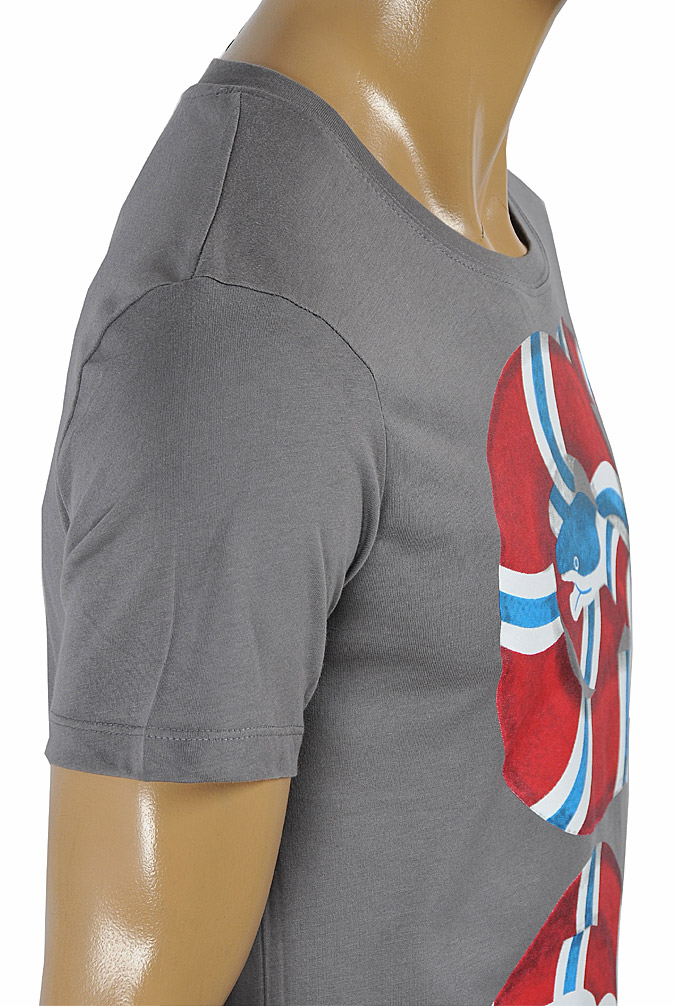 Mens Designer Clothes | GUCCI Cotton Men's T-Shirt With Kingsnake print #241