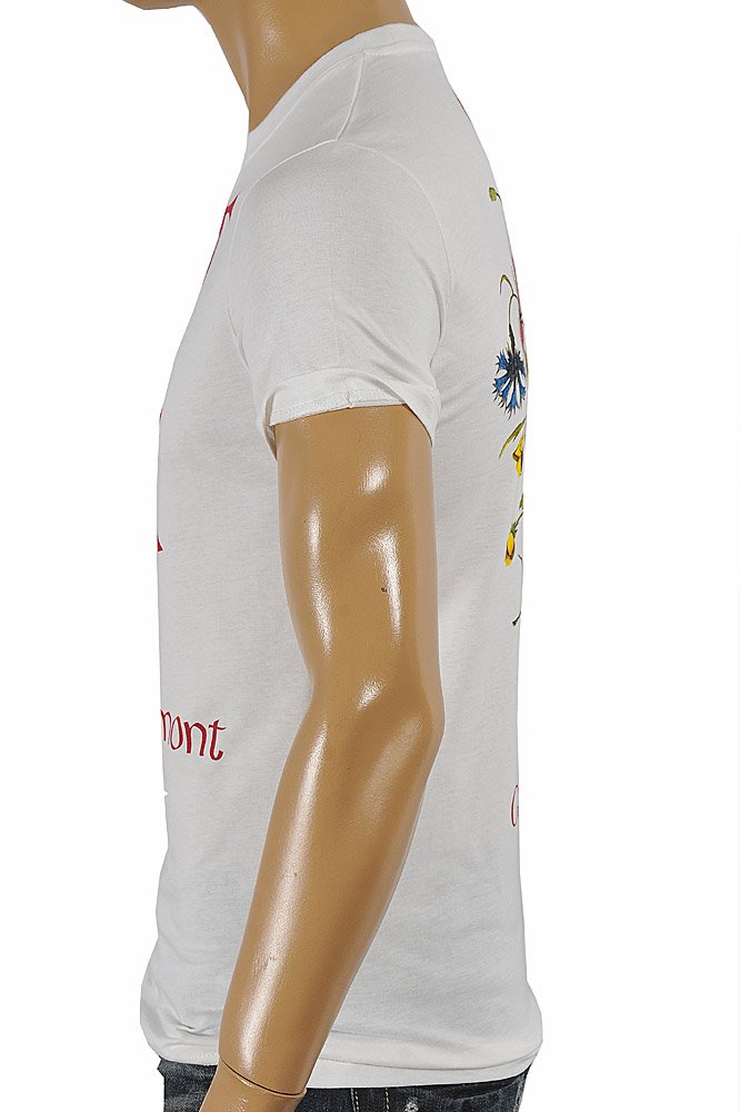 Mens Designer Clothes | GUCCI cotton T-shirt with front and back print in white 261