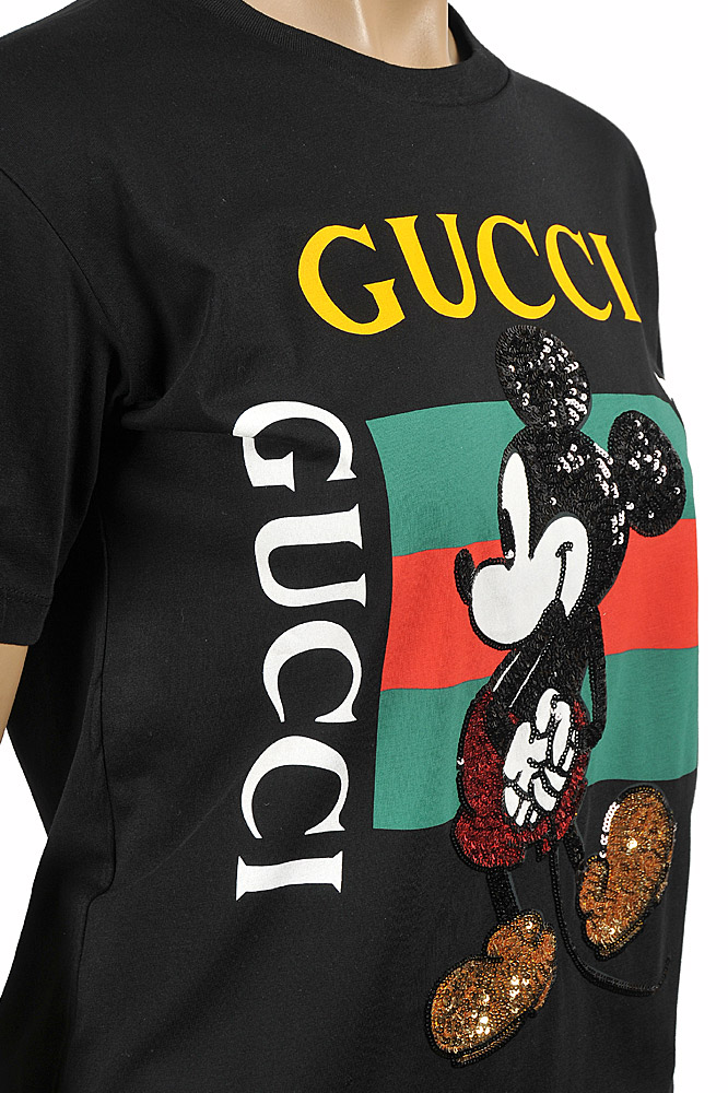 Womens Designer Clothes | DF NEW STYLE, DISNEY x GUCCI menâ??s T-shirt with front vintage 