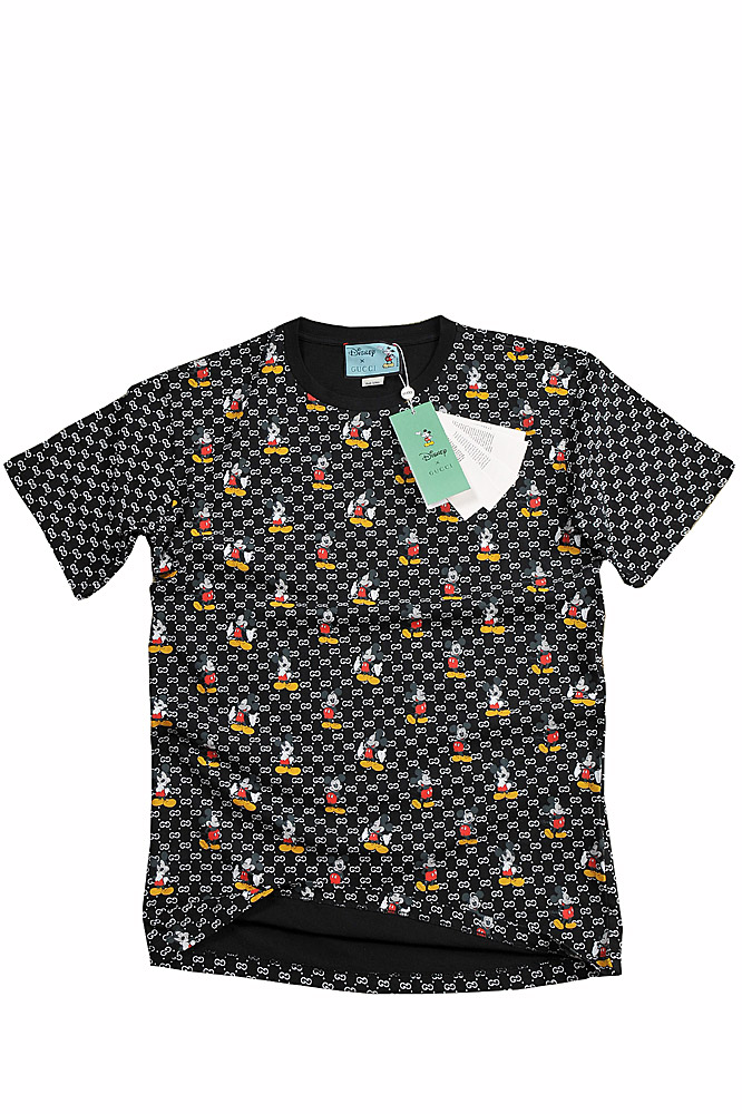 Womens Designer Clothes | DISNEY x GUCCI womenâ??s T-shirt with GG and Mickey Mouse print 