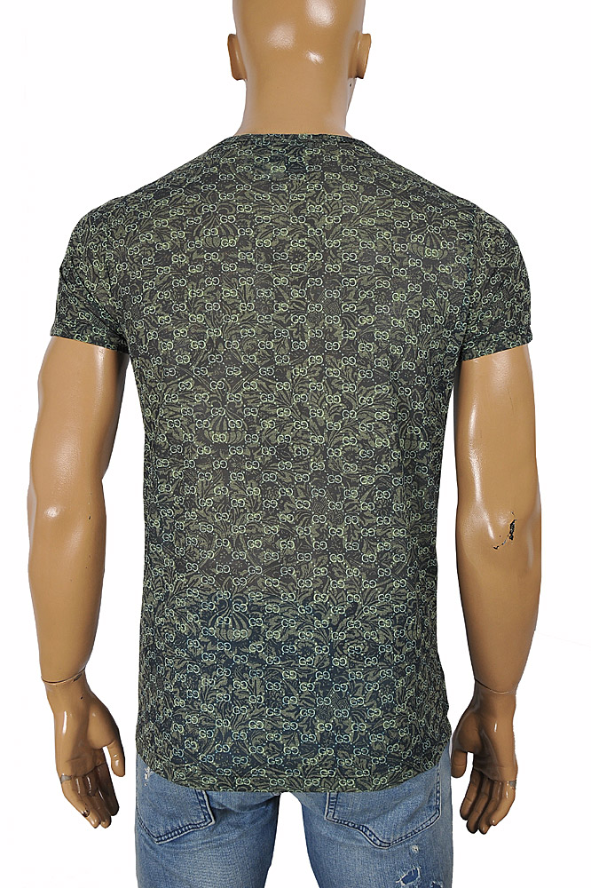 Mens Designer Clothes | GUCCI cotton T-shirt with signature GG print 278