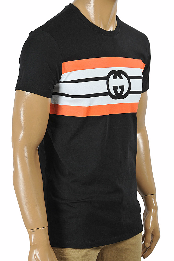 Mens Designer Clothes | GUCCI cotton T-shirt with front print logo 289
